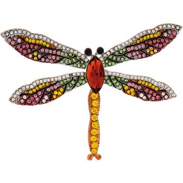 DC - Red Multicolored Dragonfly Pin