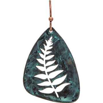 Patina Open Fern Leaf Design Earring